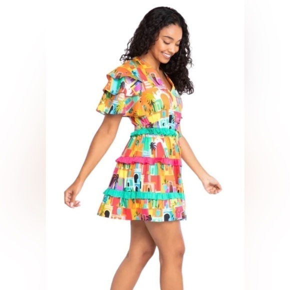 NWT ALDEN ADAIR Sabrina Casablanca Dress size Medium - Picture 3 of 11